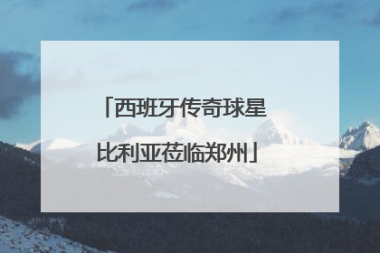 西班牙传奇球星 比利亚莅临郑州