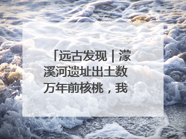 远古发现｜濛溪河遗址出土数万年前核桃，我国先民食用核桃历史大幅提前