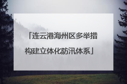 连云港海州区多举措构建立体化防汛体系