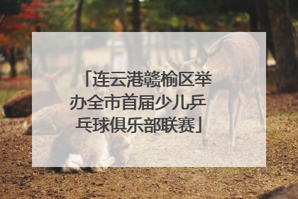 连云港赣榆区举办全市首届少儿乒乓球俱乐部联赛