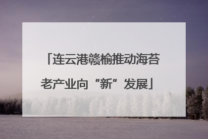 连云港赣榆推动海苔老产业向“新”发展