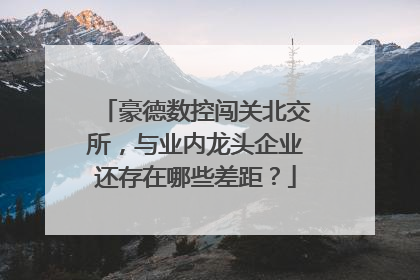豪德数控闯关北交所，与业内龙头企业还存在哪些差距？