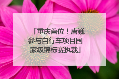 重庆首位！唐巍参与自行车项目国家级锦标赛执裁