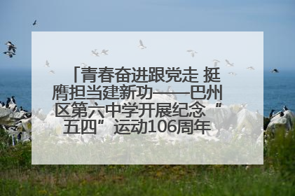 青春奋进跟党走 挺膺担当建新功——巴州区第六中学开展纪念“五四”运动106周年主题团日活动暨新团员入团仪式