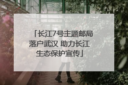 长江7号主题邮局落户武汉 助力长江生态保护宣传
