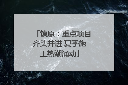 镇原：重点项目齐头并进 夏季施工热潮涌动