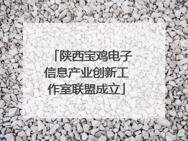 陕西宝鸡电子信息产业创新工作室联盟成立