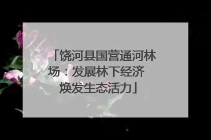 饶河县国营通河林场：发展林下经济 焕发生态活力