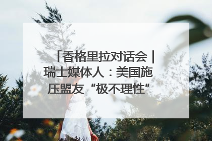 香格里拉对话会｜瑞士媒体人：美国施压盟友“极不理性” 欧洲国家无意与中国“脱钩断链”