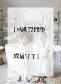 马斯克抱怨成替罪羊