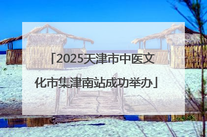 2025天津市中医文化市集津南站成功举办